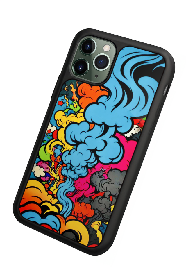 iPhone 11 Pro Uyumlu Abstract Tasarımlı Glossy Premium Kılıf