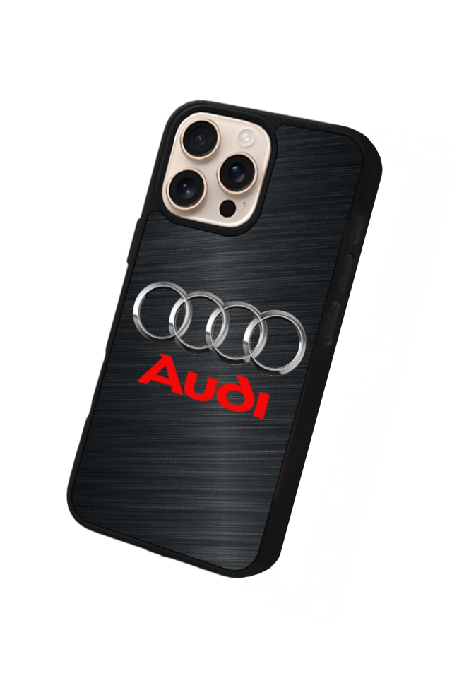 iPhone 16 Pro Max Uyumlu Audi Tasarımlı Glossy Premium Kılıf