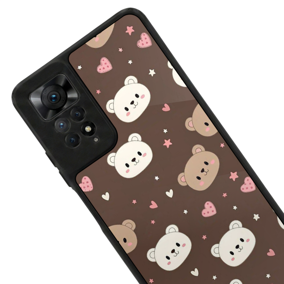 Xiaomi Redmi Note 12 Pro Uyumlu Ayı Tasarımlı Glossy Premium Kılıf