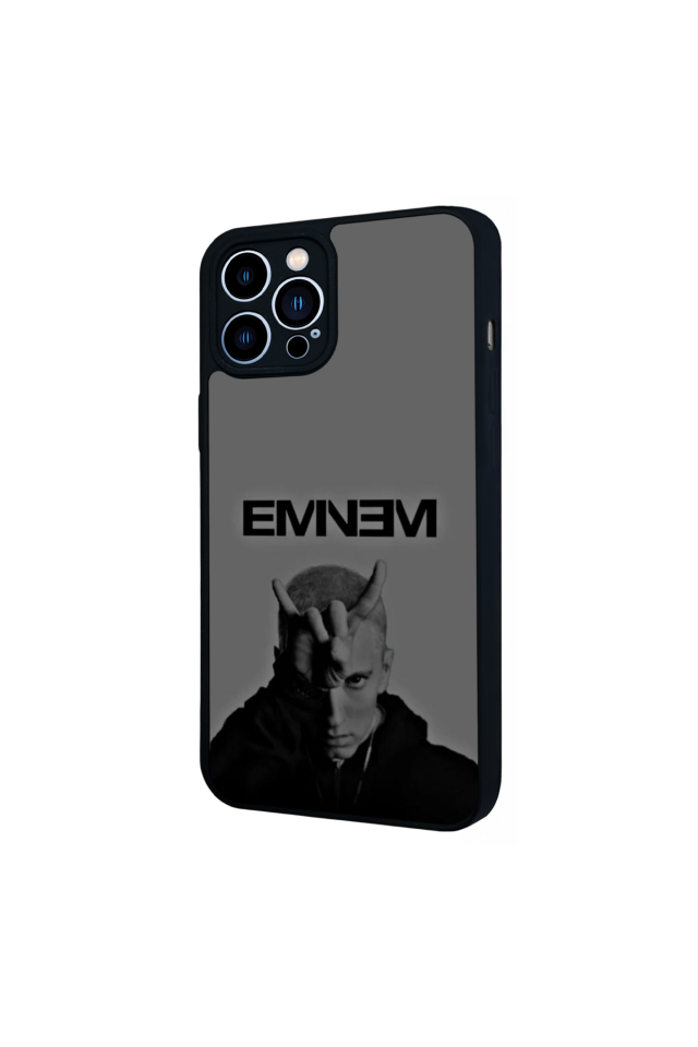 iPhone 12 Pro Max Uyumlu Eminem Tasarımlı Glossy Premium Kılıf