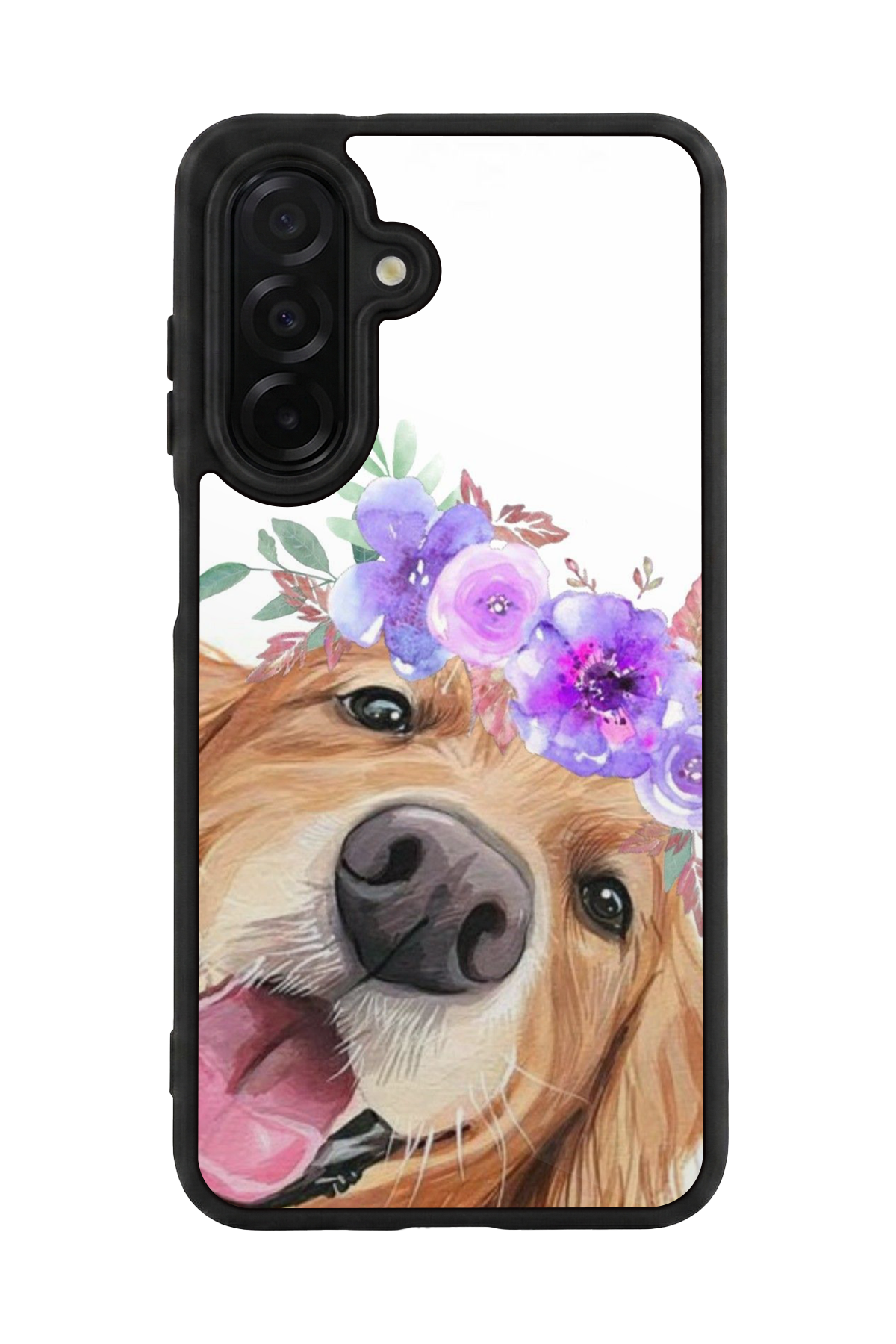 Samsung Galaxy A36 Uyumlu Golden Kopek Tasarımlı Glossy Premium Kılıf