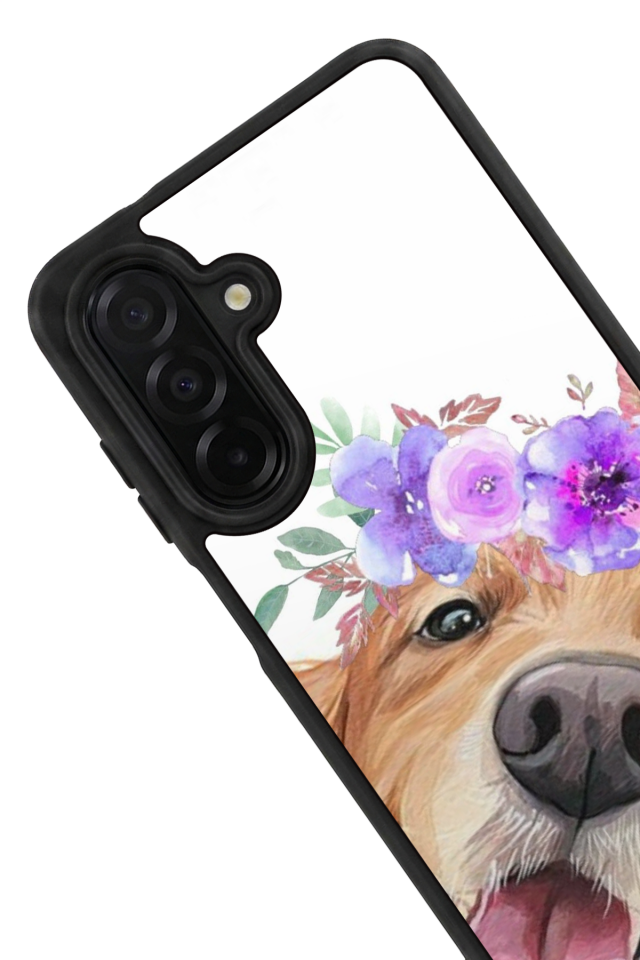 Samsung Galaxy A36 Uyumlu Golden Kopek Tasarımlı Glossy Premium Kılıf