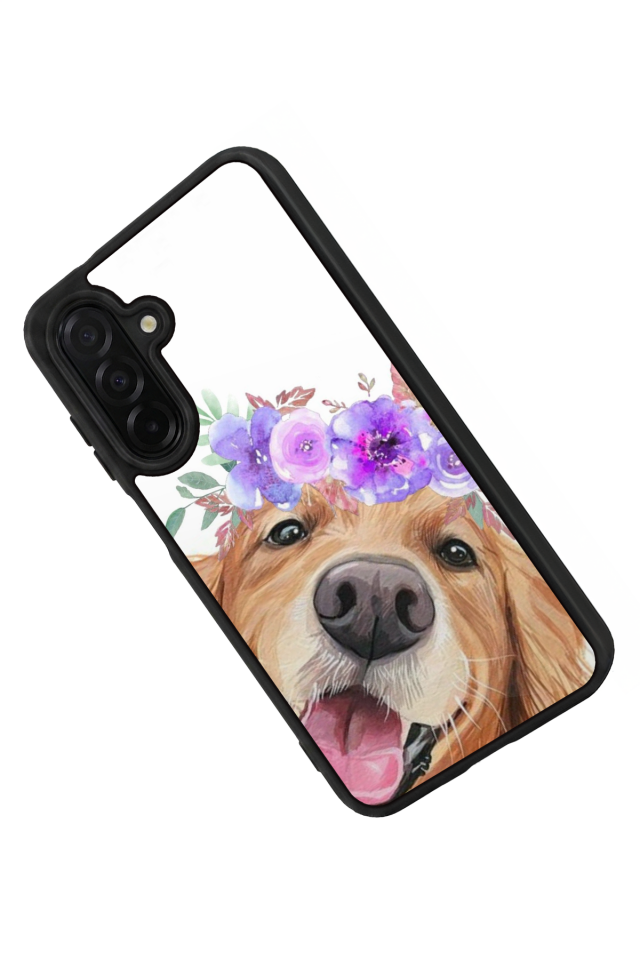 Samsung Galaxy A36 Uyumlu Golden Kopek Tasarımlı Glossy Premium Kılıf