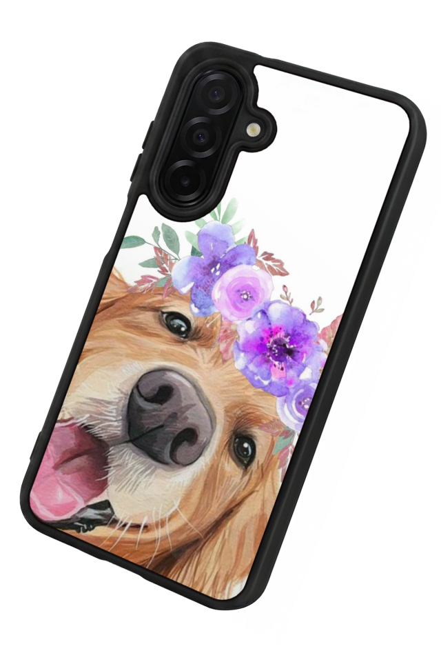 Samsung Galaxy A36 Uyumlu Golden Kopek Tasarımlı Glossy Premium Kılıf