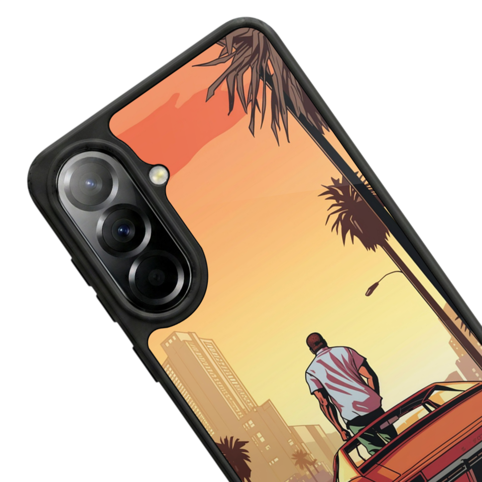 Samsung Galaxy A37 Uyumlu GTA Tasarımlı Glossy Premium Kılıf