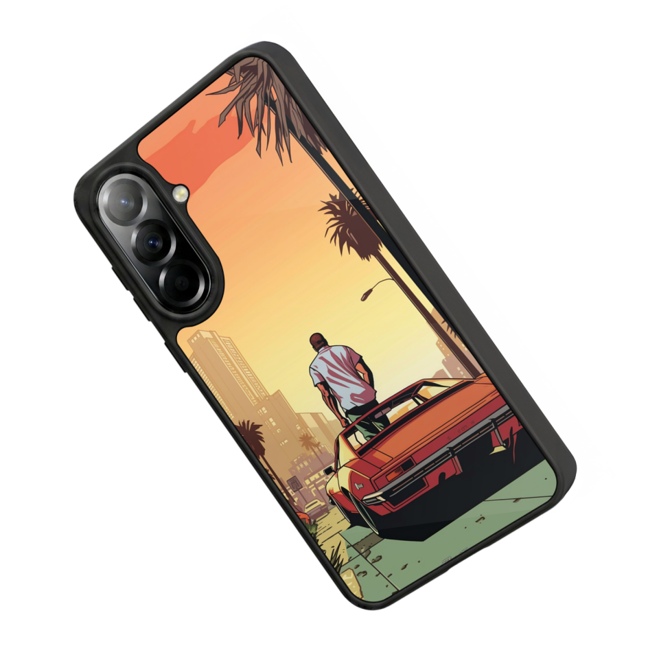 Samsung Galaxy A37 Uyumlu GTA Tasarımlı Glossy Premium Kılıf