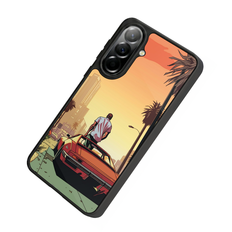 Samsung Galaxy A37 Uyumlu GTA Tasarımlı Glossy Premium Kılıf