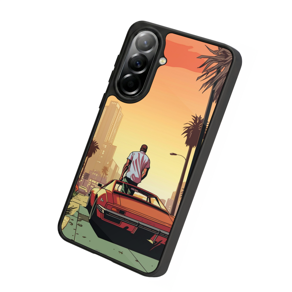 Samsung Galaxy A37 Uyumlu GTA Tasarımlı Glossy Premium Kılıf