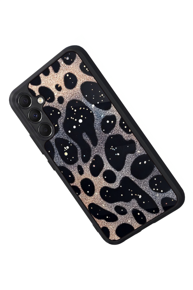 Samsung Galaxy M34 Uyumlu Hologram Leopar Tasarımlı Glossy Premium Kılıf