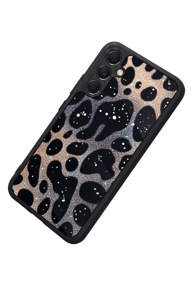 Samsung Galaxy M34 Uyumlu Hologram Leopar Tasarımlı Glossy Premium Kılıf