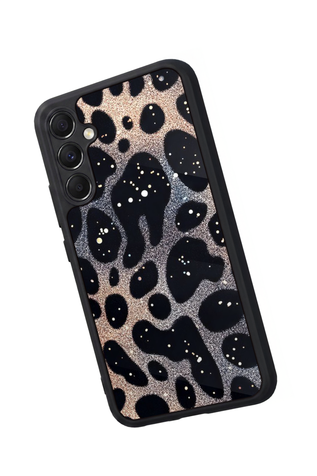 Samsung Galaxy M34 Uyumlu Hologram Leopar Tasarımlı Glossy Premium Kılıf
