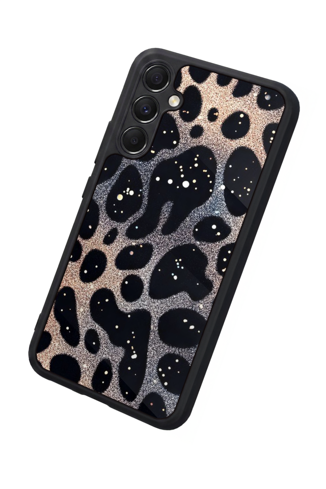 Samsung Galaxy M34 Uyumlu Hologram Leopar Tasarımlı Glossy Premium Kılıf