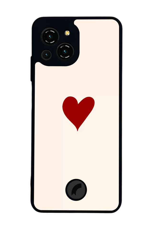 Reeder S23 Pro Max Uyumlu Kalp Love Tasarımlı Glossy Premium Kılıf