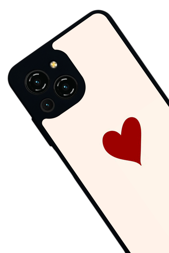 Reeder S23 Pro Max Uyumlu Kalp Love Tasarımlı Glossy Premium Kılıf