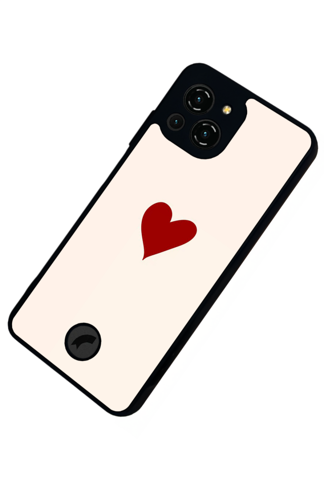 Reeder S23 Pro Max Uyumlu Kalp Love Tasarımlı Glossy Premium Kılıf