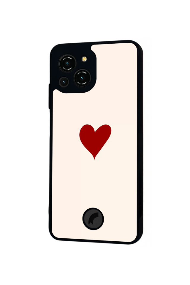 Reeder S23 Pro Max Uyumlu Kalp Love Tasarımlı Glossy Premium Kılıf
