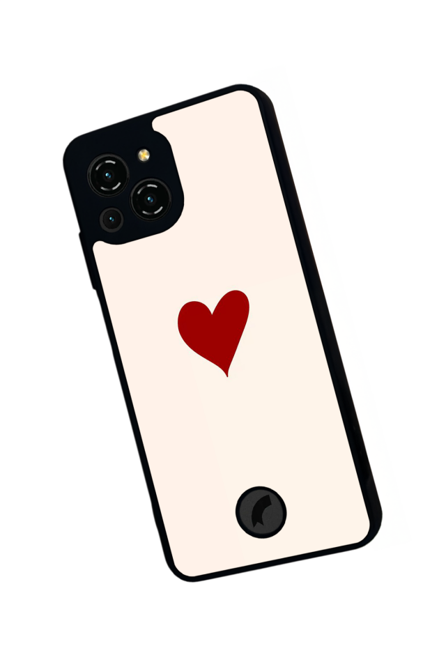 Reeder S23 Pro Max Uyumlu Kalp Love Tasarımlı Glossy Premium Kılıf