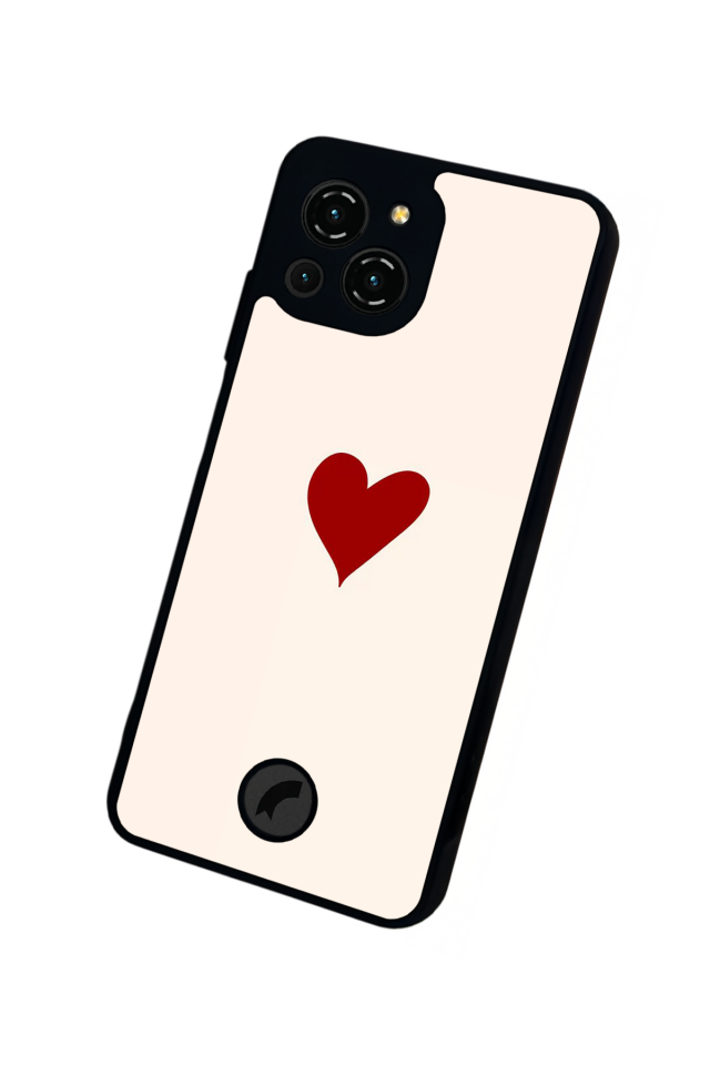 Reeder S23 Pro Max Uyumlu Kalp Love Tasarımlı Glossy Premium Kılıf