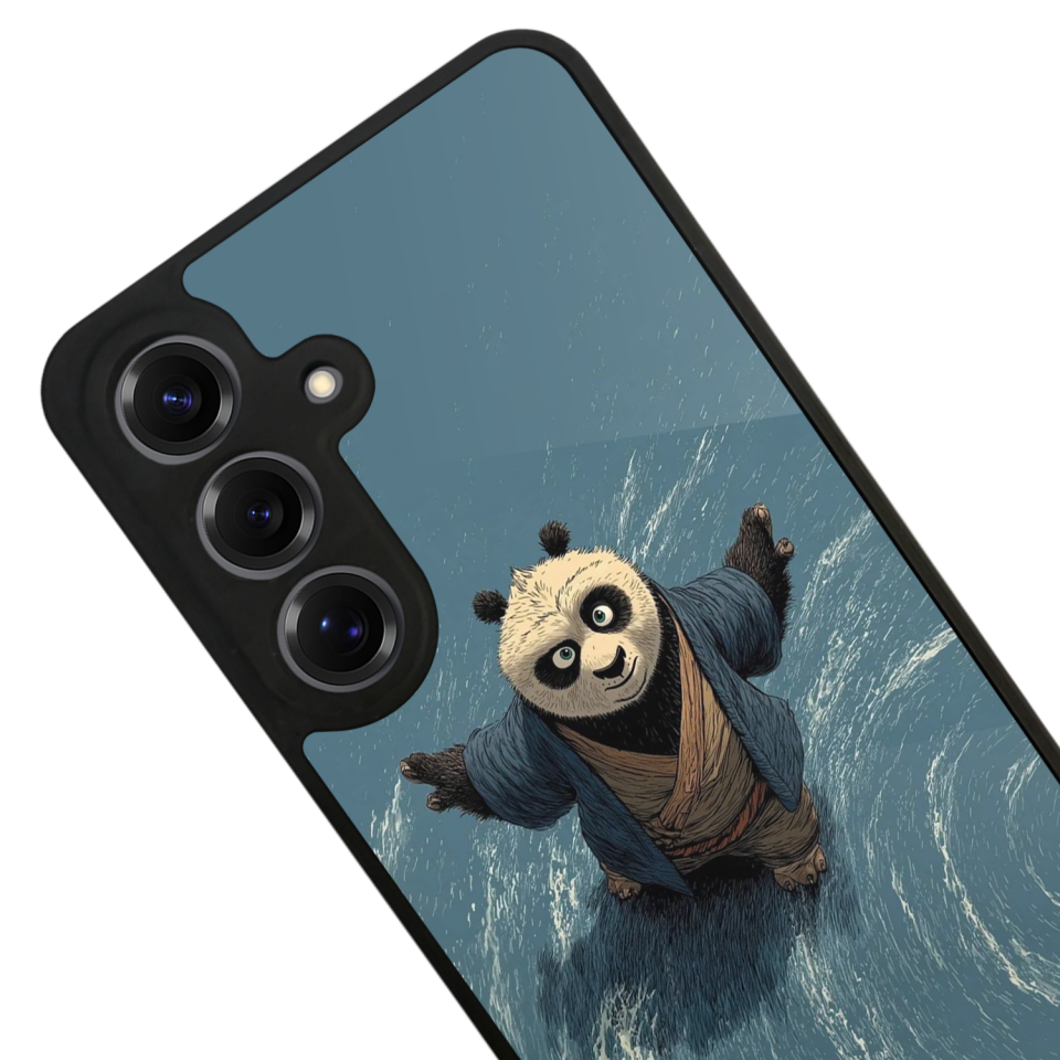 Samsung Galaxy S25 Uyumlu Kung Fu Panda Tasarımlı Glossy Premium Kılıf