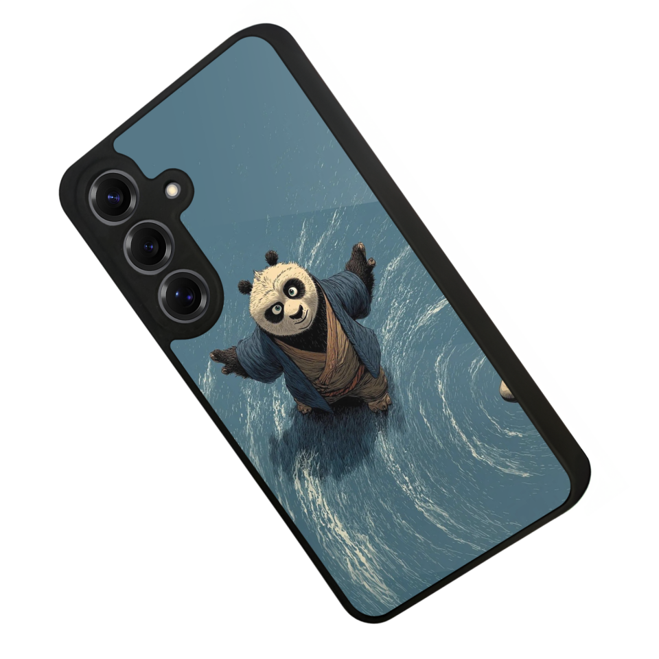 Samsung Galaxy S25 Uyumlu Kung Fu Panda Tasarımlı Glossy Premium Kılıf