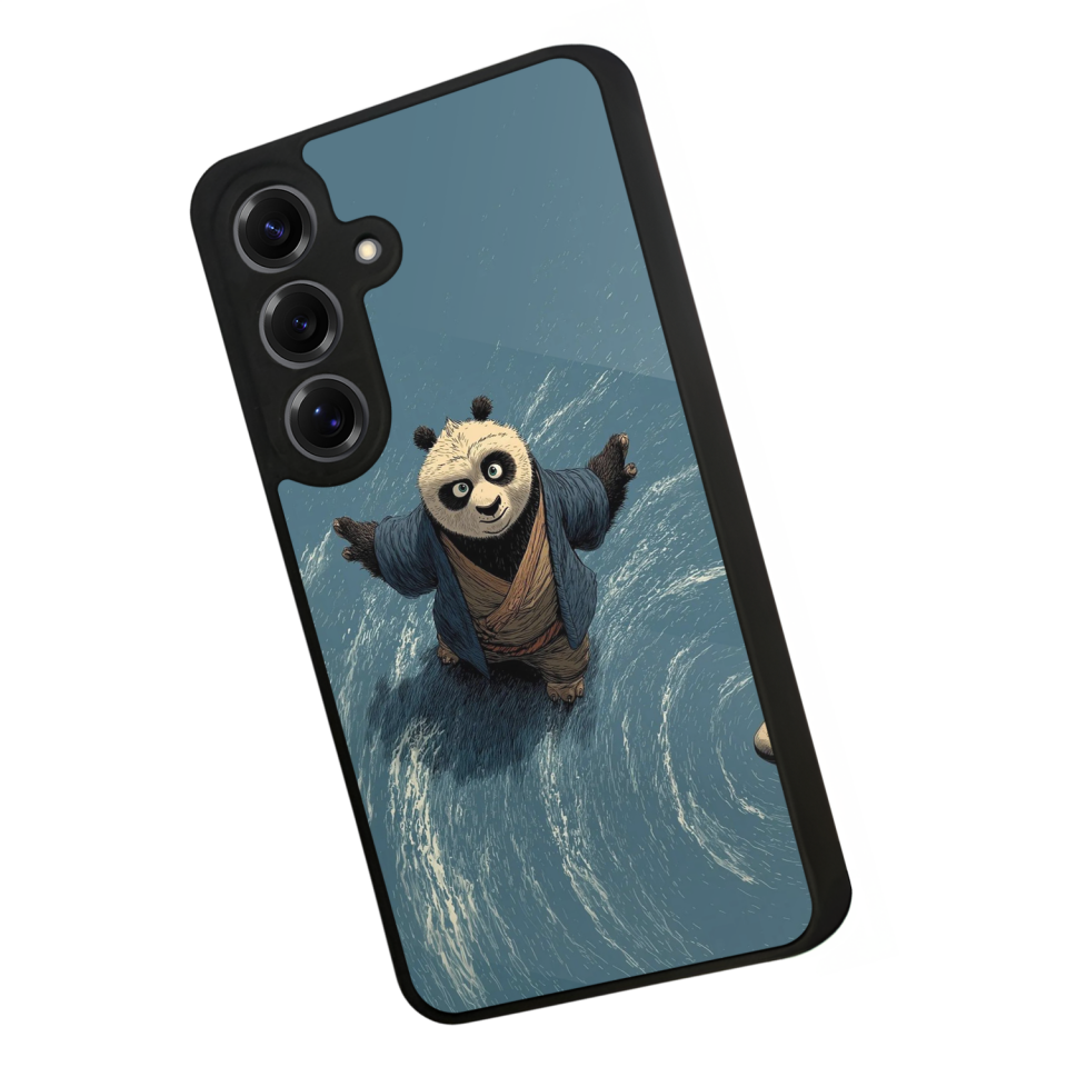 Samsung Galaxy S25 Uyumlu Kung Fu Panda Tasarımlı Glossy Premium Kılıf