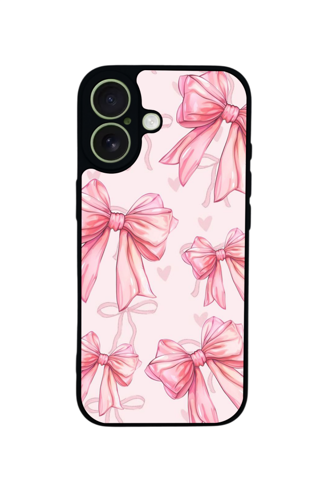 iPhone 17 Uyumlu Kurdele Tasarımlı Glossy Premium Kılıf