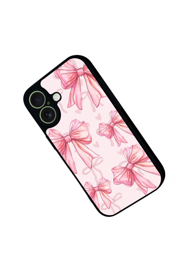 iPhone 17 Uyumlu Kurdele Tasarımlı Glossy Premium Kılıf