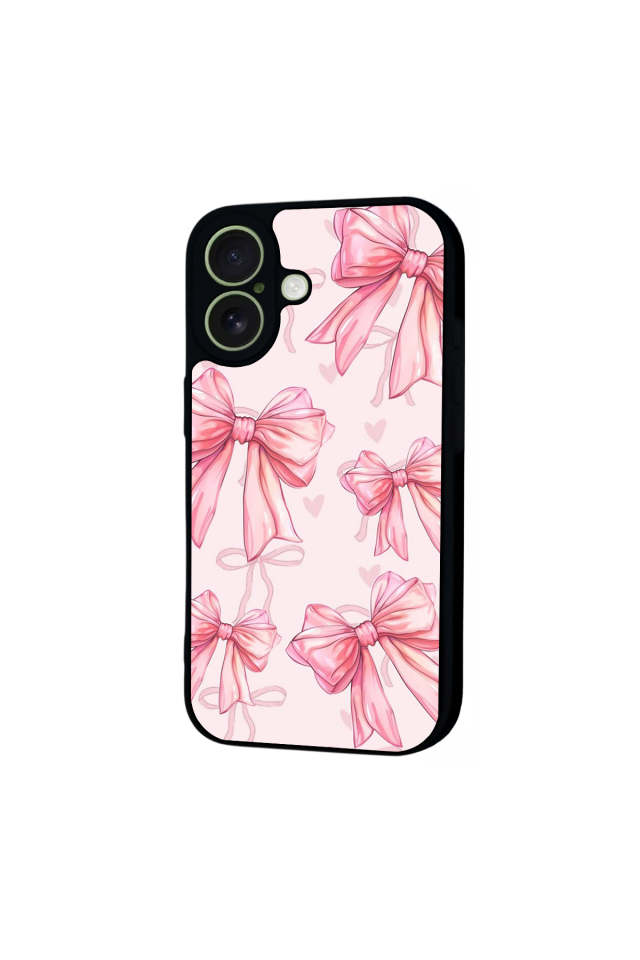 iPhone 17 Uyumlu Kurdele Tasarımlı Glossy Premium Kılıf