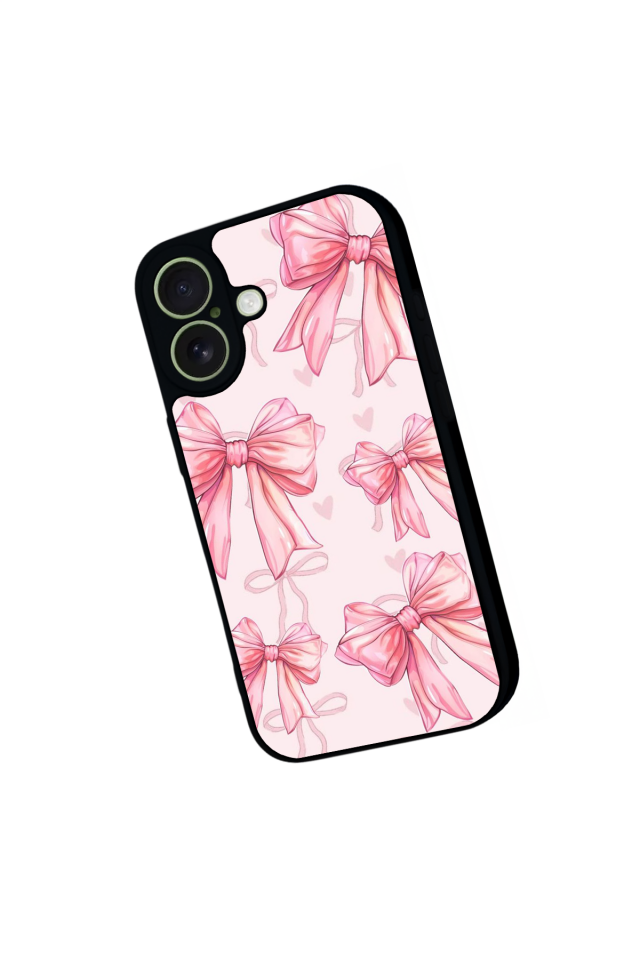 iPhone 17 Uyumlu Kurdele Tasarımlı Glossy Premium Kılıf