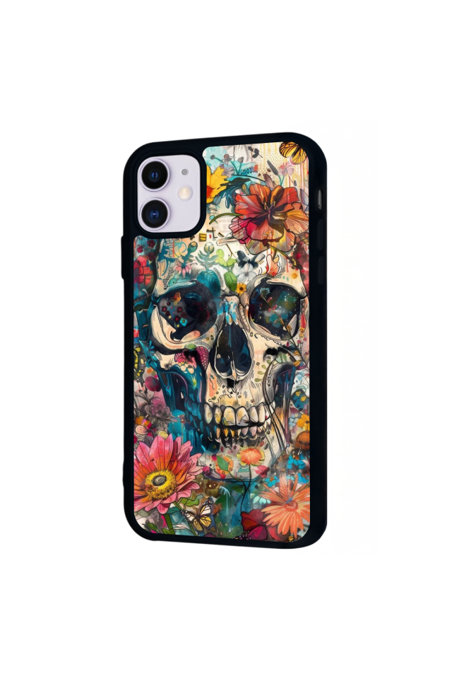iPhone 11 Uyumlu KuruKafa Tasarımlı Glossy Premium Kılıf