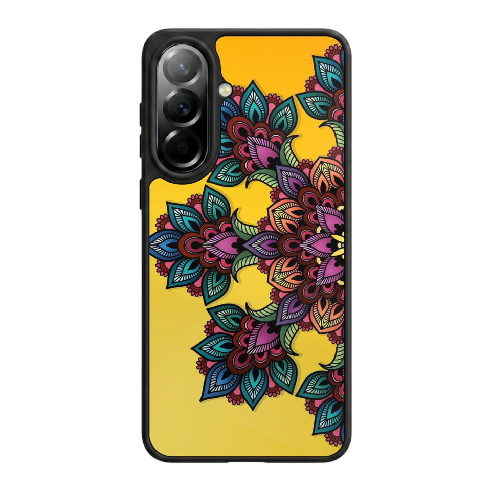 Samsung Galaxy A37 Uyumlu Mandala Tasarımlı Glossy Premium Kılıf