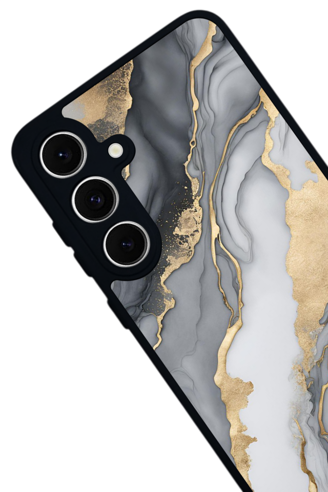 Samsung Galaxy A16 Uyumlu Mermer Marble Tasarımlı Glossy Premium Kılıf