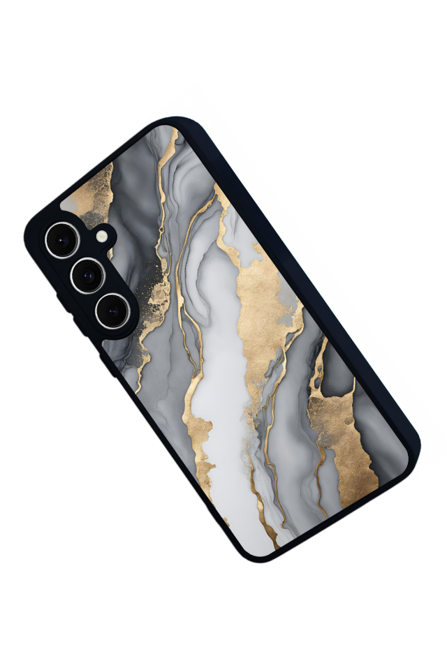Samsung Galaxy A16 Uyumlu Mermer Marble Tasarımlı Glossy Premium Kılıf