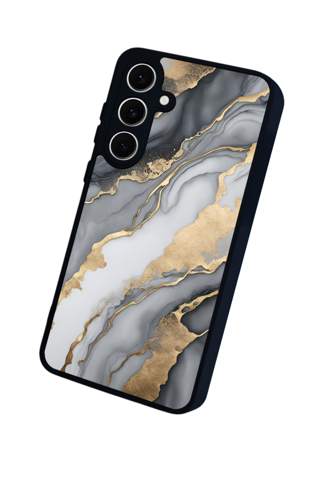 Samsung Galaxy A16 Uyumlu Mermer Marble Tasarımlı Glossy Premium Kılıf