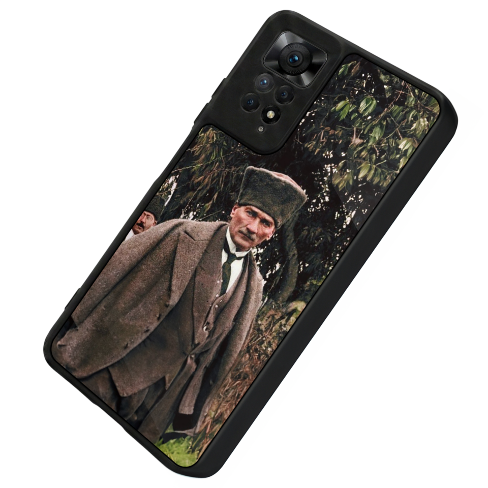 Xiaomi Redmi Note 11 Pro Uyumlu Mustafa Kemal Ataturk Tasarımlı Glossy Premium Kılıf