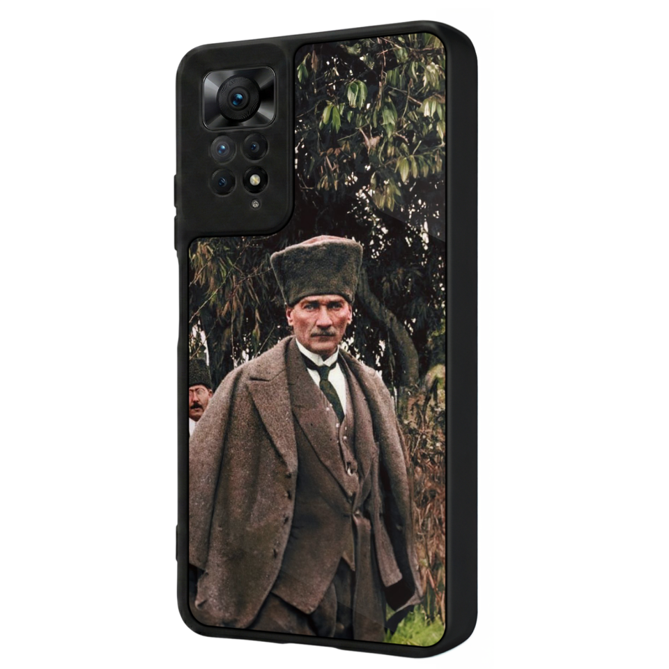 Xiaomi Redmi Note 11 Pro Uyumlu Mustafa Kemal Ataturk Tasarımlı Glossy Premium Kılıf