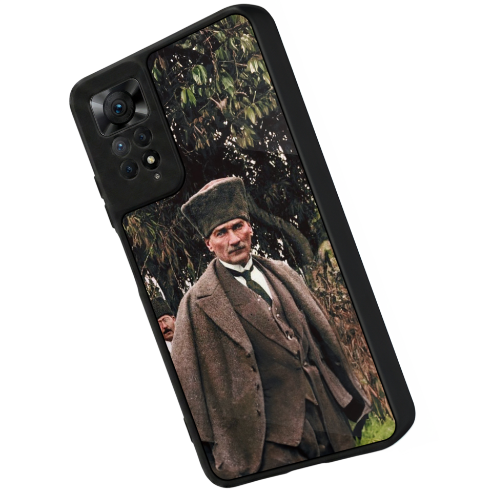Xiaomi Redmi Note 11 Pro Uyumlu Mustafa Kemal Ataturk Tasarımlı Glossy Premium Kılıf