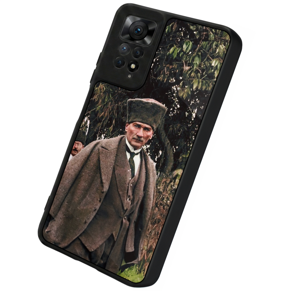 Xiaomi Redmi Note 11 Pro Uyumlu Mustafa Kemal Ataturk Tasarımlı Glossy Premium Kılıf