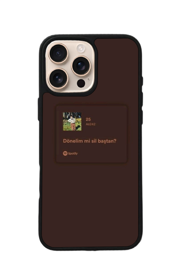 iPhone 15 Pro Max Uyumlu Sarki Sozleri Tasarımlı Glossy Premium Kılıf