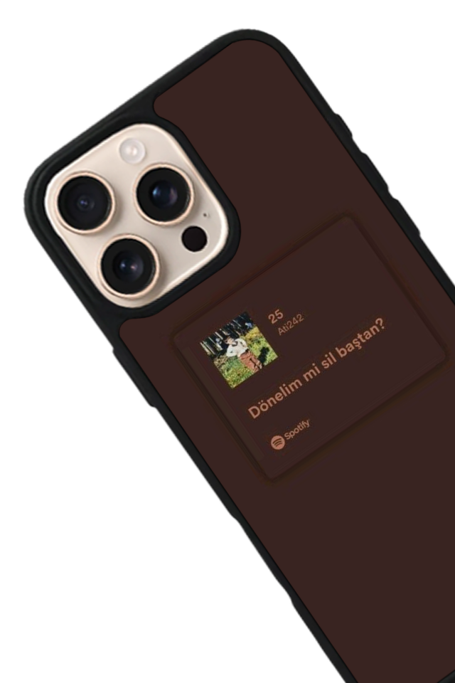 iPhone 15 Pro Max Uyumlu Sarki Sozleri Tasarımlı Glossy Premium Kılıf