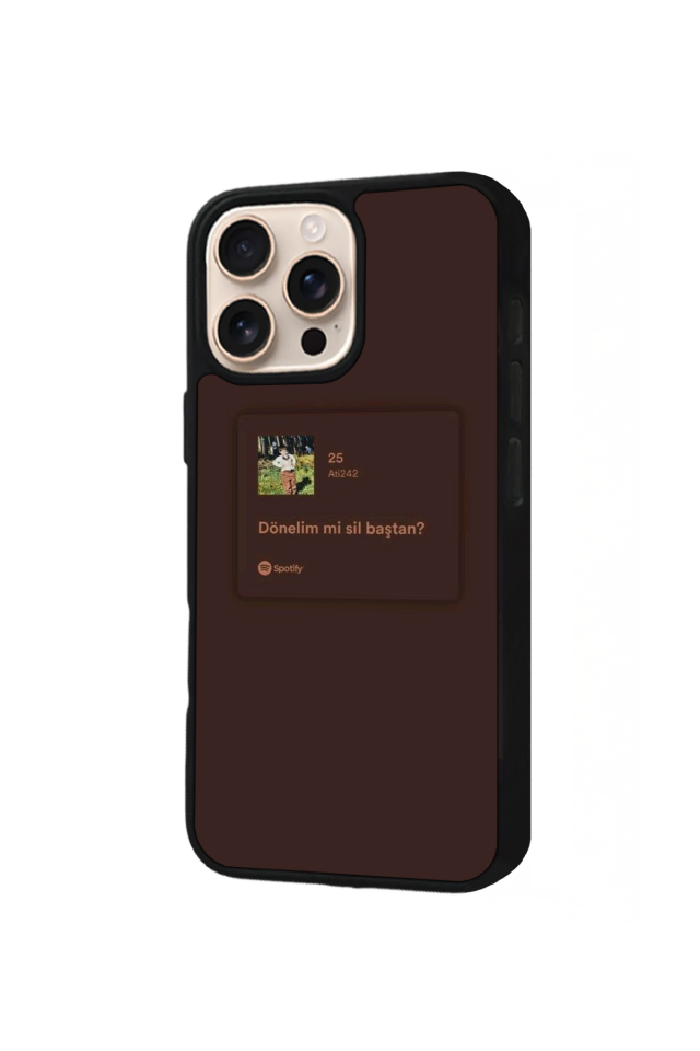 iPhone 15 Pro Max Uyumlu Sarki Sozleri Tasarımlı Glossy Premium Kılıf