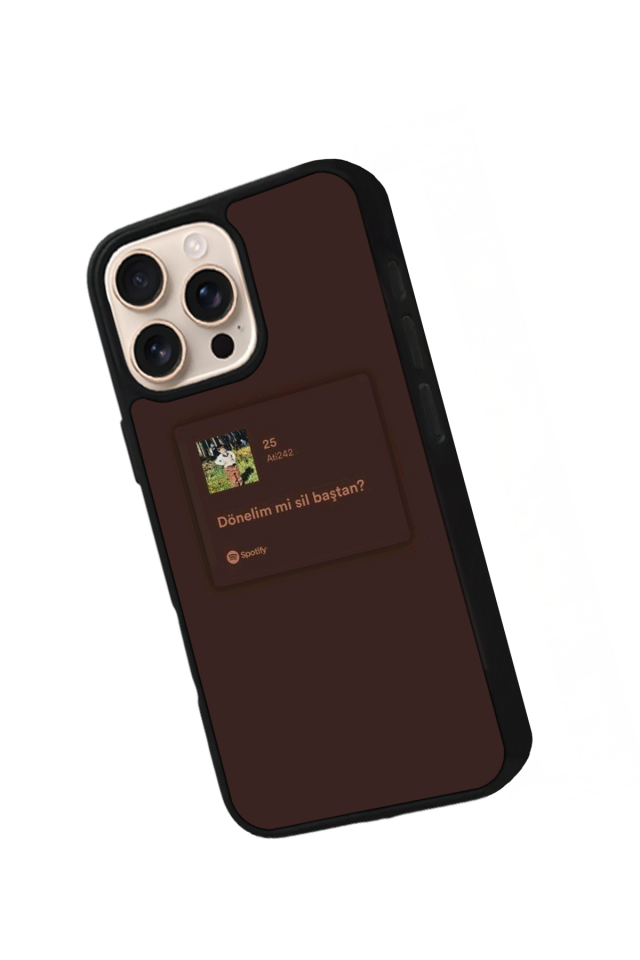iPhone 15 Pro Max Uyumlu Sarki Sozleri Tasarımlı Glossy Premium Kılıf