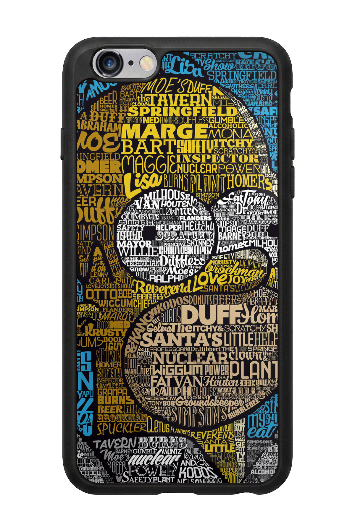 iPhone 6 Plus Uyumlu The Simpsons Tasarımlı Glossy Premium Kılıf