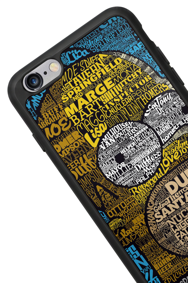 iPhone 6 Plus Uyumlu The Simpsons Tasarımlı Glossy Premium Kılıf