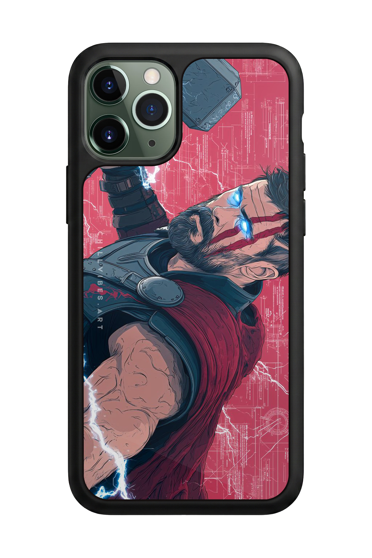 iPhone 11 Pro Max Uyumlu Thor Tasarımlı Glossy Premium Kılıf