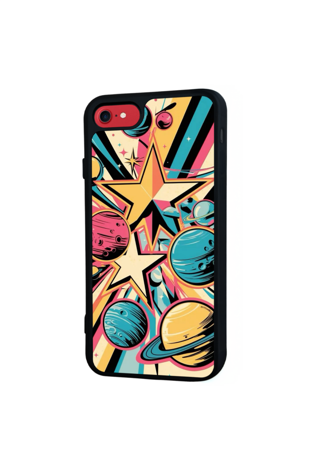 iPhone 7 Uyumlu Uzay Tasarımlı Glossy Premium Kılıf