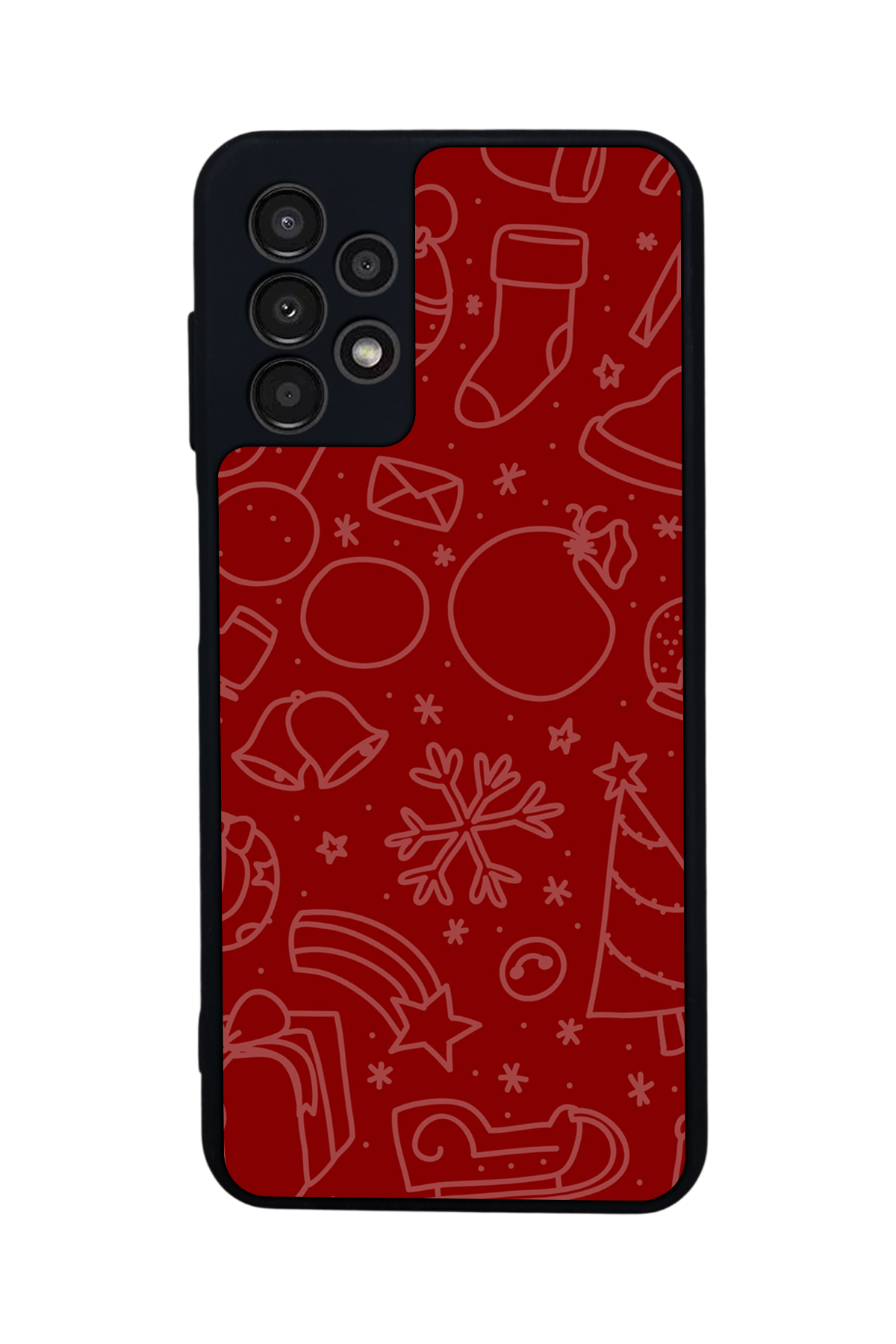 Samsung Galaxy A23 Uyumlu Yilbasi Christmas Tasarımlı Glossy Premium Kılıf