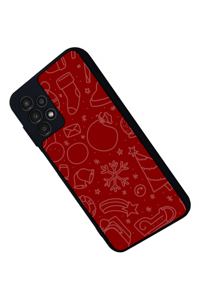 Samsung Galaxy A23 Uyumlu Yilbasi Christmas Tasarımlı Glossy Premium Kılıf