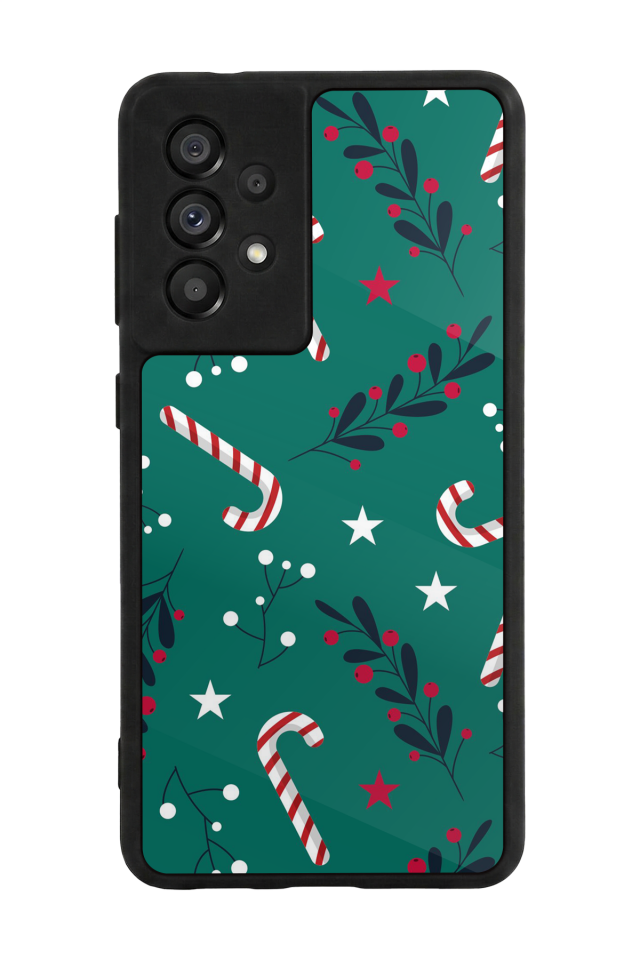 Samsung Galaxy A73 Uyumlu Yilbasi Christmas Tasarımlı Glossy Premium Kılıf