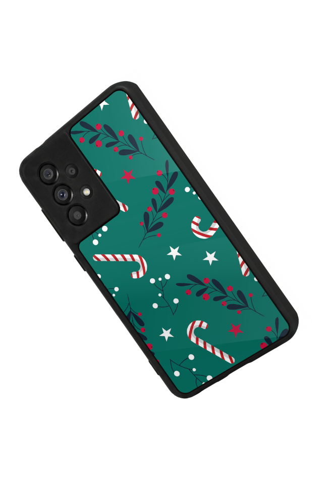 Samsung Galaxy A73 Uyumlu Yilbasi Christmas Tasarımlı Glossy Premium Kılıf